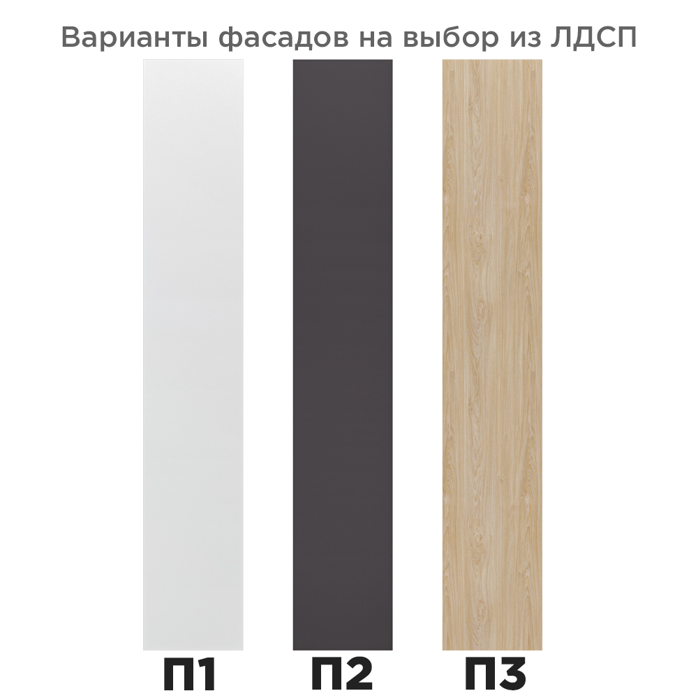 Шкаф с фасадом ЛДСП Ш80хВ240хГ58 — изображение 2